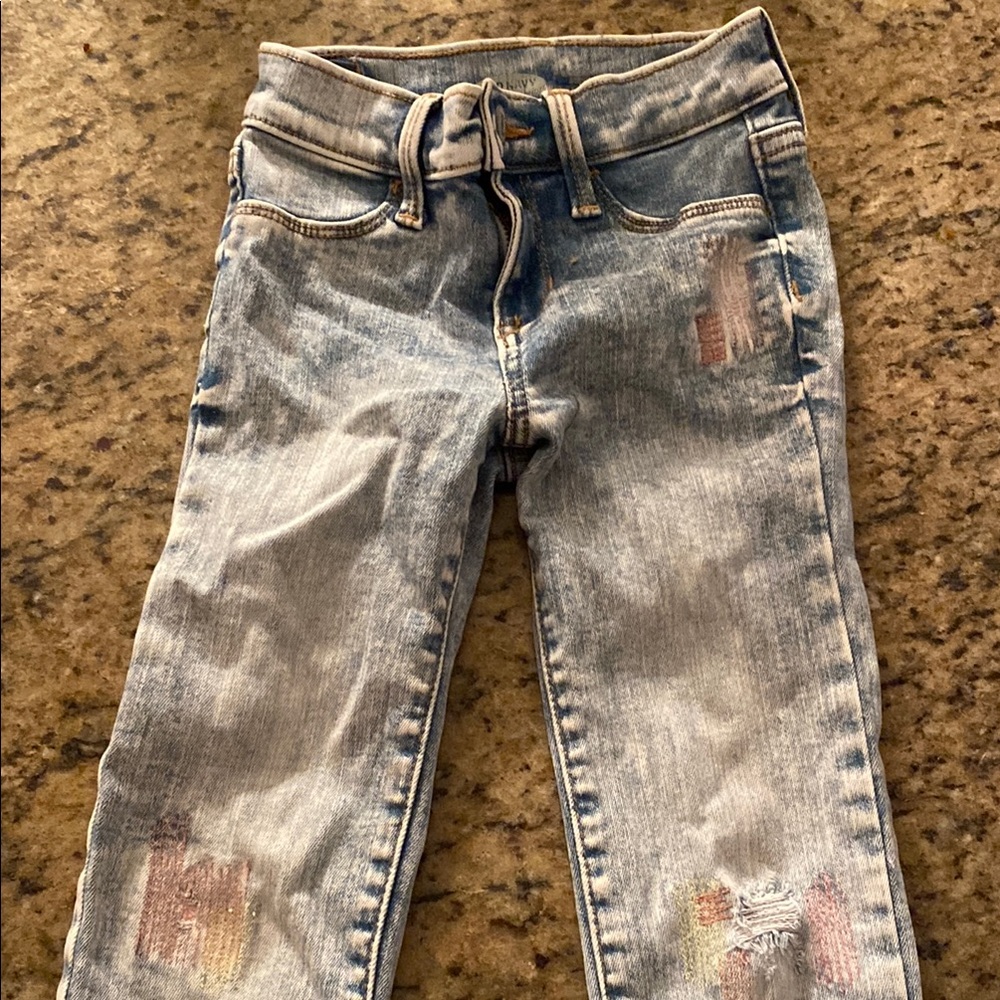 Old Navy Blue Vintage Distressed Jeans